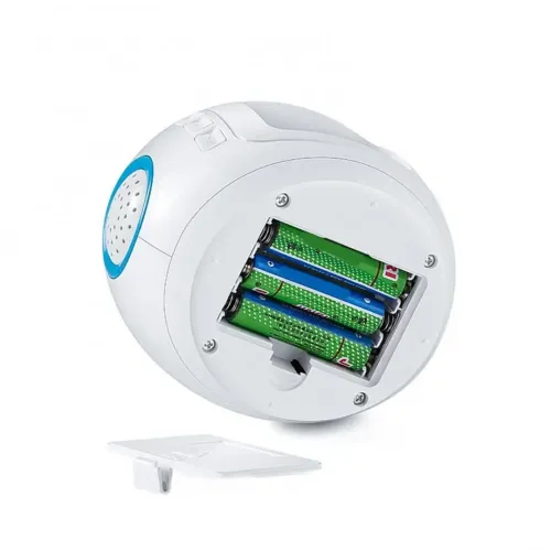 Настільний годинник-проектор Music And Starry Sky Calendar 1038 з LED підсвічуванням, музичний нічник проектор зоряного нічного неба світильник білий