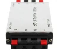 Універсальний двоплатний Підсилювач напруги RGB Amplifier XM-01 12V-24V 6A для світлодіодної LED стрічки, контролер 12В для лід стрічок Сріблястий