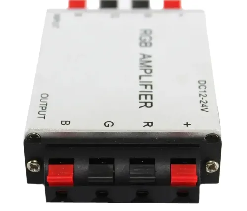 Універсальний двоплатний Підсилювач напруги RGB Amplifier XM-01 12V-24V 6A для світлодіодної LED стрічки, контролер 12В для лід стрічок Сріблястий
