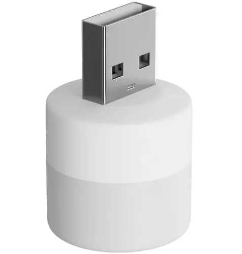 Світлодіодна USB міні лампочка нічник Vkstar 1W LED Light BU-15 від Power Bank і ноутбука, Лампа ліхтарик 6000K від повербанка ПК 1Вт Холодний білий