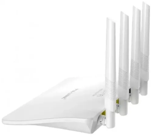 Високошвидкісний міні маршрутизатор Wi-fi роутер Pix-link LV-WR21Q 300 Мбіт 2.4 ГГц, бездротовий вай фай роутер до 300Mb / s 4 антени 4 порти Білий