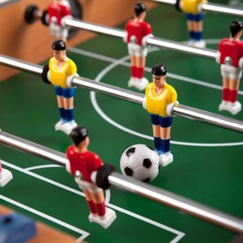 Настольная детская игра футбол Football Champions 2218 по 6 игроков в команде со счетчиком голов, Настольный набор 12 игроков на двоих для детей