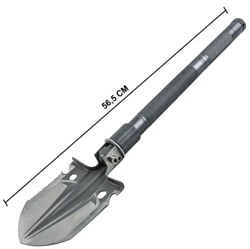 Багатофункціональна саперна лопата мультитул Adimanti ES-118 10в1 туристична HK001 з насадками сокира ніж пила склобій з чохлом для виживання