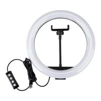 Кольорова кільцева USB LED лампа Ring Fill Light RGB MJ20 20 см 8 " без штатива студійна Світлодіодна різнобарвна лампа для блогера MJ-200