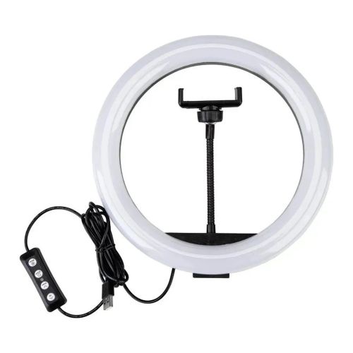 Кольорова кільцева USB LED лампа Ring Fill Light RGB MJ20 20 см 8 " без штатива студійна Світлодіодна різнобарвна лампа для блогера MJ-200
