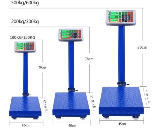 Посилені ваги до 600кг FOLD 45X60 6V посилена платформа з металевою головою MX-427