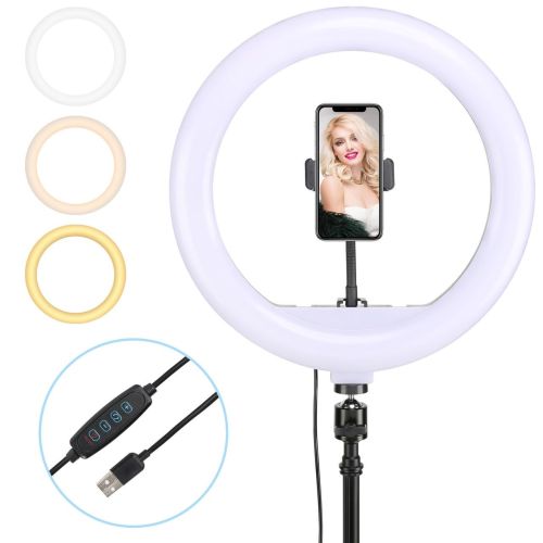 Кільцева USB LED лампа Ring Fill Light JY-260A 26 см 10 " без штатива Професійна студійна Світлодіодна CXB - 260 (теплий, нейтральний, холодний)
