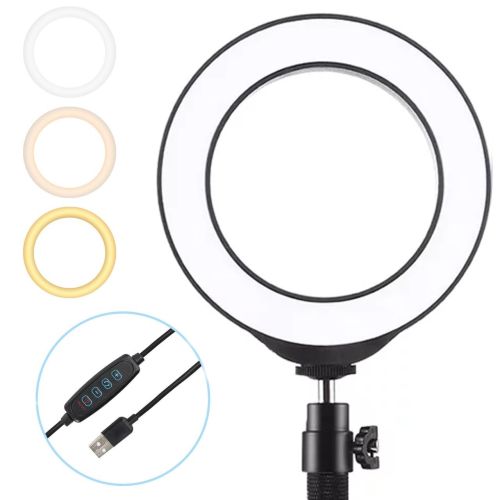 Кільцева USB LED лампа Ring Fill Light JY-160A 16 см 6 " без штатива Професійна студійна Світлодіодна CXB - 160 (теплий, нейтральний, холодний)