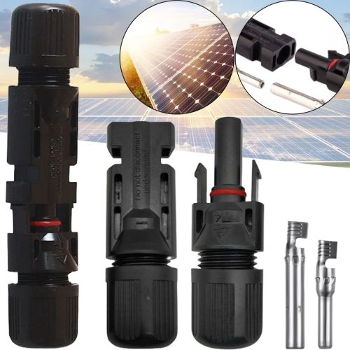 Конектор роз'єм Opera Solar MC4-T4 1000V 30A Тато-мама для з'єднання кабелів сонячних панелей, З'єднувач 4-6 мм2 для монтажу сонячних систем