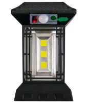 Підвісний вуличний ліхтар Solar CL-T60 на сонячній батареї з пультом ДУ, акумуляторний кемпінговий світильник з датчиком руху від батарейок 18650
