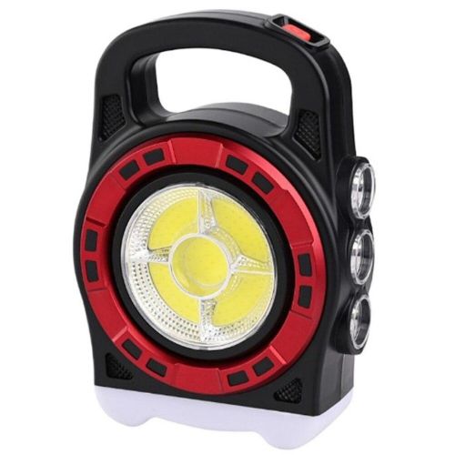 Переносной кемпинговый фонарь Hurry Bolt HB-6678 20W с солнечной панелью и функцией павербанка, Аккумуляторный LED прожектор лампа с Powerbank