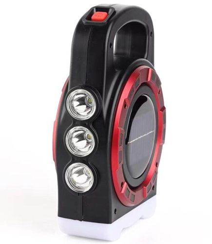 Переносной кемпинговый фонарь Hurry Bolt HB-6678 20W с солнечной панелью и функцией павербанка, Аккумуляторный LED прожектор лампа с Powerbank