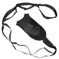 Подовжений нейлоновий ремінь Safe Stretch GS-3990 з 8 петлями для розтяжки і фіксатором для ноги, Тренажер гумка 8 петель для різного навантаження