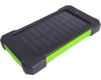 Портативний зарядний батарея Power Bank Solar JS-809 50000 mAh з сонячною панеллю і ліхтариком, зовнішній акумулятор повербанк для зарядки USB 2.1 A