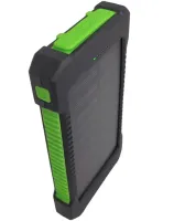Портативний зарядний батарея Power Bank Solar JS-809 50000 mAh з сонячною панеллю і ліхтариком, зовнішній акумулятор повербанк для зарядки USB 2.1 A