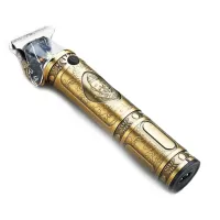 Бездротова акумуляторна окантовочна машинка USB VGR V-085 для стрижки вусів і бороди, акумуляторний портативний тример бритва для чоловіків