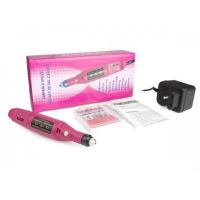 Фрезер - ручка 20000 оборотов/мин Bucos Nail Drill ZS-100 для аппаратного маникюра и педикюра фрейзер для полировки 6 в 1, + набор фрез Розовый