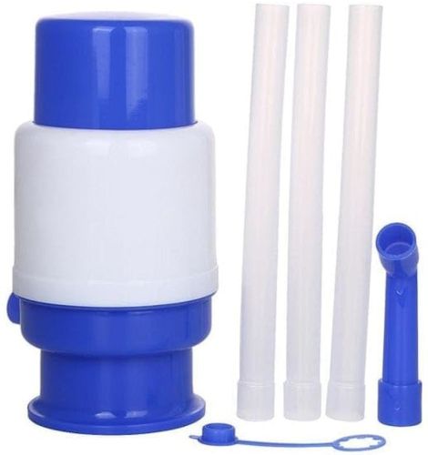 Механічна помпа насос для питної води Drinking Water Pump WL-03 на бутель з водою, ручна помпа дозатор для подачі води на пляшку ОМ-Х691 синя