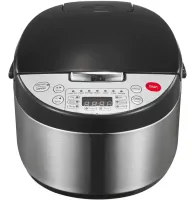 Електрична мультиварка Silver Love SC - 102 на 5л з сенсорним дисплеєм 900w, Рисоварка Electric cooker LY - 505 з таймером і підігрівом Чорна