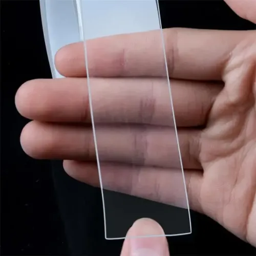 Многоразовая сверхпрочная крепежная гелиевая лента Ivy Grip Tape 1 м, Сверхсильная прозрачная двухсторонняя клейкая скотч 1 метр нано-лента