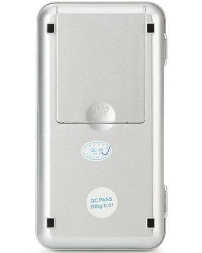 Карманные ювелирные электронные весы 0,1-200 гр Domotec MS-1728B с LCD-дисплеем, портативные компактные цифровые весы с подсветкой и крышкой 200гр
