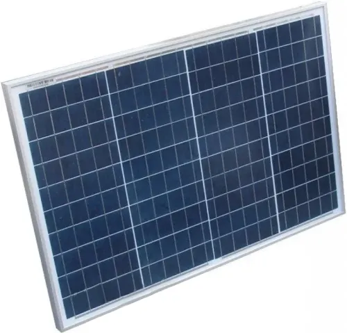 Універсальна полікристалічна сонячна панель Solar board Komaes 50W 18V 54x70x2. 5 см, Сонячна батарея KM(P)50 для зарядки від сонця Чорна