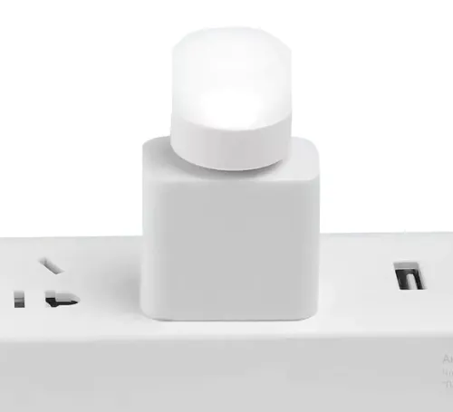 Світлодіодна USB міні лампочка нічник Vkstar 1W LED Light BU-15 від Power Bank і ноутбука, Лампа ліхтарик 6000K від повербанка ПК 1Вт Холодний білий