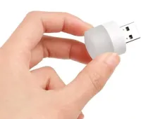 Світлодіодна USB міні лампочка нічник Vkstar 1W LED Light BU-15 від Power Bank і ноутбука, Лампа ліхтарик 6000K від повербанка ПК 1Вт Холодний білий