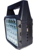 Автономна Сонячна зарядна станція Solar Gdlite GD-105 Power Bank з сонячною панеллю і 3 LED лампочки, Прожектор ліхтар з функцією повербанка