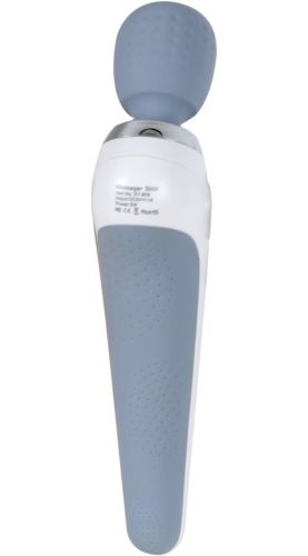 Беспроводной ударный массажер Smart Wireless Handy Massager ST-806 для всего тела и мышц, Аккумуляторный вибромассажер MS-2022 для шеи плечей Белый