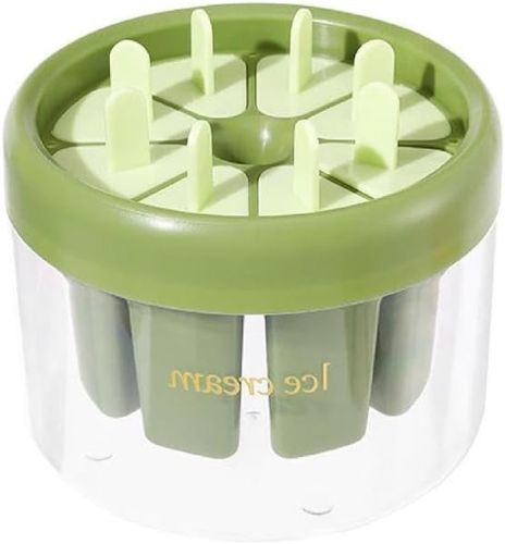 Силіконова форма Зроби сам Ice Cream mold 8 клітинок для морозива, фруктового льоду і ескімо, Морожениця формочка з відсіком для води і підставкою