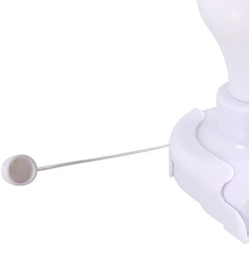 Світлодіодна підвісна LED лампочка світильник Stick Up Bulb BJ - 6706 на батарейках, Настінний нічник від батарейок зі шнурком на стіну шафи білий