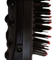Електрична масажна гребінець Massage Hair Brush RM-709 для випрямлення волосся, гребінець-вібромасажер для будь-якого типу волосся Чорна