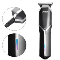 Професійна бездротова окантовочна машинка VGR V-930 для стрижки волосся і бороди, акумуляторний тример для окантовки бороди і вусів Чорна