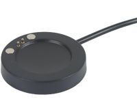 Магнітний зарядний пристрій IS7 Charging Line для Smart Watch T500, Магнітна USB зарядка 37мм 2-конектора для зарядки смарт годинників Чорна