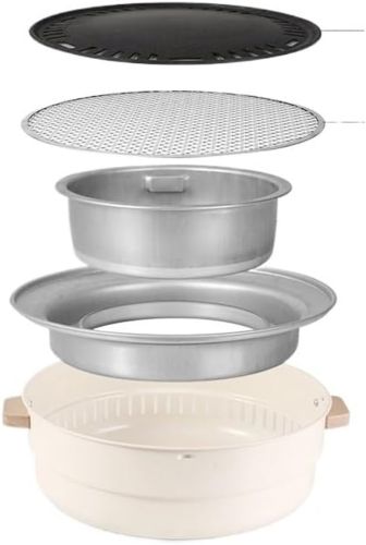 Бездымный круглый гриль с решеткой Stove NO.898 30 см для барбекю, Угольная складная круглая печь для жарки мяса, рыбы и овощей для кемпинга