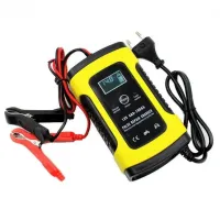 Автоматическое зарядное устройство Foxsur 12V 5Ah для автомобильных аккумуляторов 4-100Ah, универсальное пускозарядное устройство