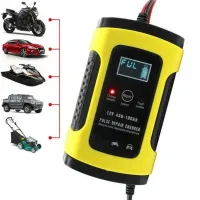 Автоматическое зарядное устройство Foxsur 12V 5Ah для автомобильных аккумуляторов 4-100Ah, универсальное пускозарядное устройство