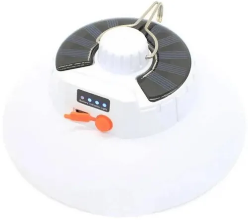 Универсальный подвесной фонарь Solar Energy Lamp AM-001 с солнечной батареей и крючком от USB, Аккумуляторная подвесная лампа для кемпинга Ma-100