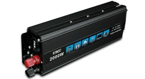 Автомобильный инвертор UKC AC/DC 12V-220V 2000W, авто преобразователь тока 12В 220В 2000Вт (12V 220V)
