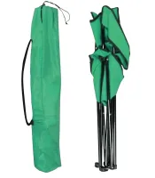 Складной универсальный стул Паук Зеленый до 150 кг в чехле Кресло туристическое со спинкой подлокотниками и подстаканником для рыбалки и кемпинга