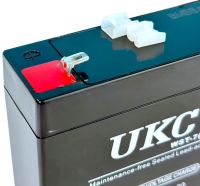 Гелевий акумулятор Gel BATTERY UKC 6V 7A свинцево кислотна акумуляторна батарея