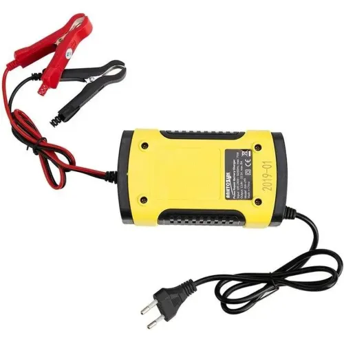 Автоматическое зарядное устройство Foxsur 12V 5Ah для автомобильных аккумуляторов 4-100Ah, универсальное пускозарядное устройство