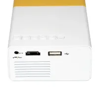 Портативний проектор міні кінотеатр мультимедійний Full HD Led Projector YG-300 мультимедійний домашній кінотеатр з динаміком, заряд від Power bank