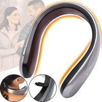 Бездротовий обігрівач на шию Handy Heater Freedom MAG - 634 з 4 режимами нагріву від USB, переносний акумуляторний міні обігрівач для шиї Сірий