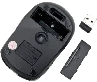 Бездротова оптична мишка Jedel W550 Black 1000 dpi ігрова для комп'ютера і ноутбука 2.4 GHZ на батарейці, геймерська USB миша 98127 Чорна