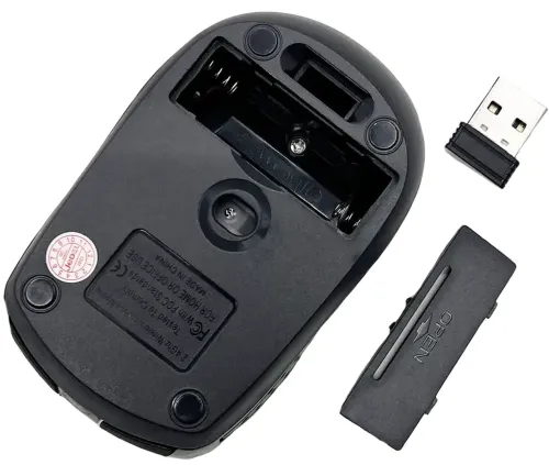 Бездротова оптична мишка Jedel W550 Black 1000 dpi ігрова для комп'ютера і ноутбука 2.4 GHZ на батарейці, геймерська USB миша 98127 Чорна
