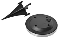 Вуличний садовий LED світильник на сонячній батареї Solar Disk Lights, Універсальне підсвічування в сад IP65, Грунтовий світлодіодний ліхтар зі штиком