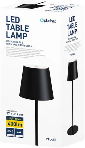 Настольная аккумуляторная лампа Platinet ptl44b 400lm 4W, Настольный беспроводной светильник Cozy Redo 90136 5200mAh в скандинавском стиле для дома