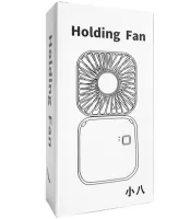 Складаний акумуляторний вентилятор Holding Fan YH-6 3 швидкості з ремінцем на шию, Бездротовий ручний охолоджувач YH6 на акумуляторі від USB Білий
